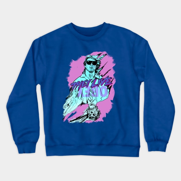 They Live Obey design Crewneck Sweatshirt by Jldigitalcreations